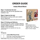 Peacock - Instax Wood Block