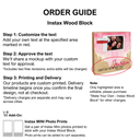 Pink Watercolor - Instax Wood Block