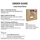 Ras Malai - Instax Wood Block