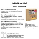 Teacher - Instax Wood Block