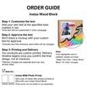 Tie Dye Multi - Instax Wood Block