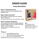  Watermelon - Instax Wood Block