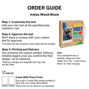  Your School - Instax Wood Block