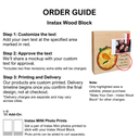 Biryani - Instax Wood Block