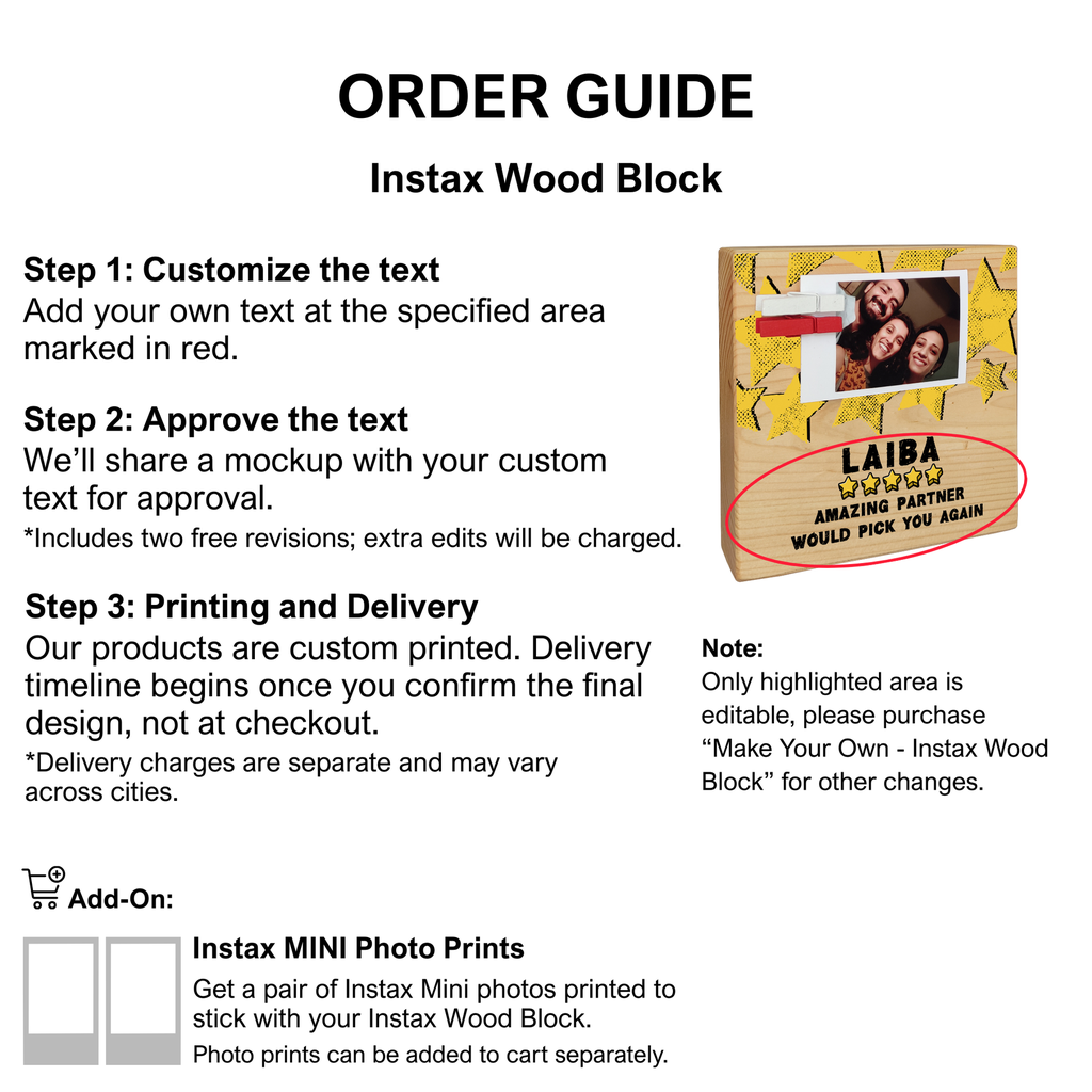 Five Star - Instax Wood Block
