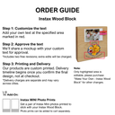 Fries - Instax Wood Block