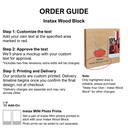 Halwa - Instax Wood Block