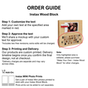 Inlay Text - Instax Wood Block
