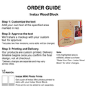 Jalebi - Instax Wood Block