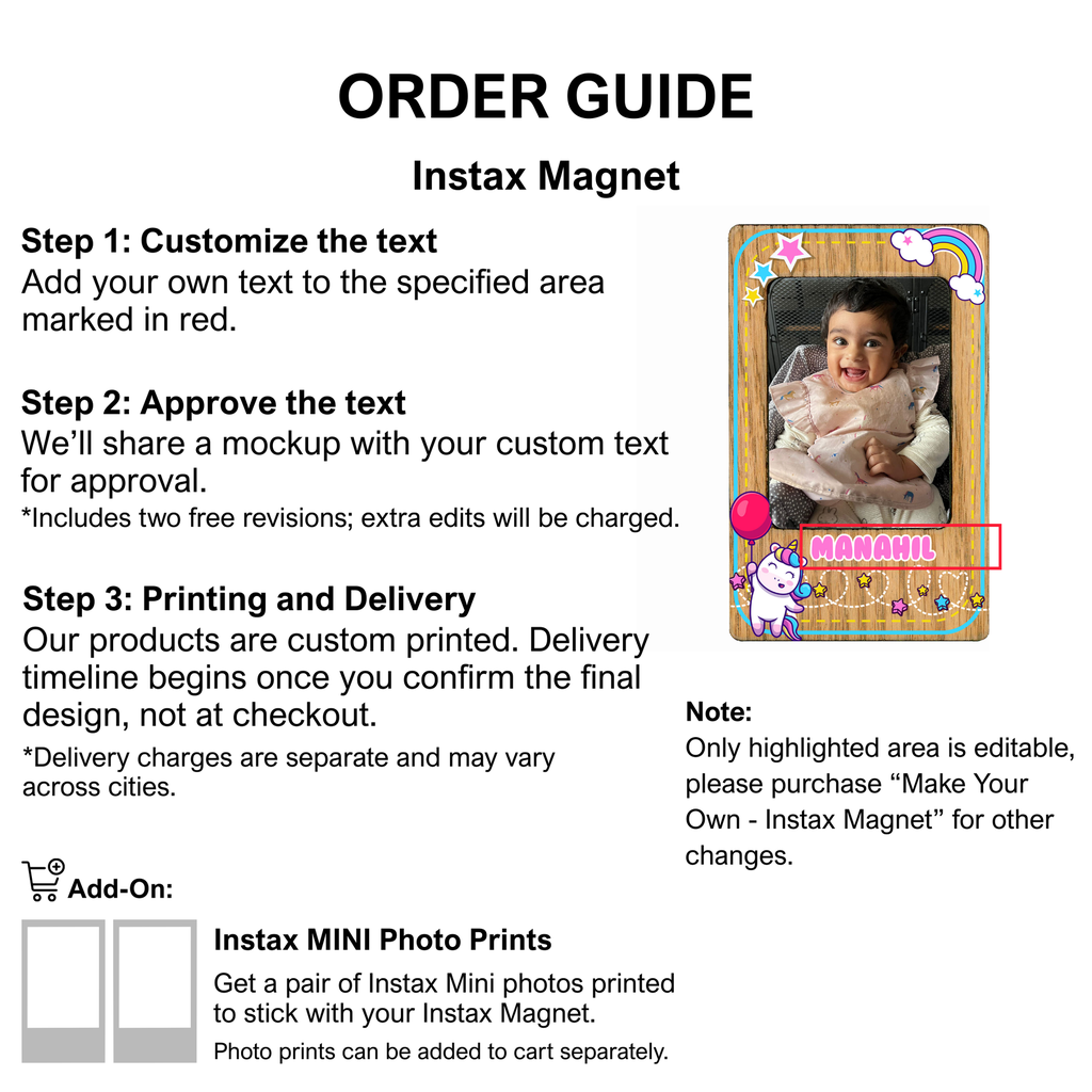 Baby Unicorn - Instax Magnet