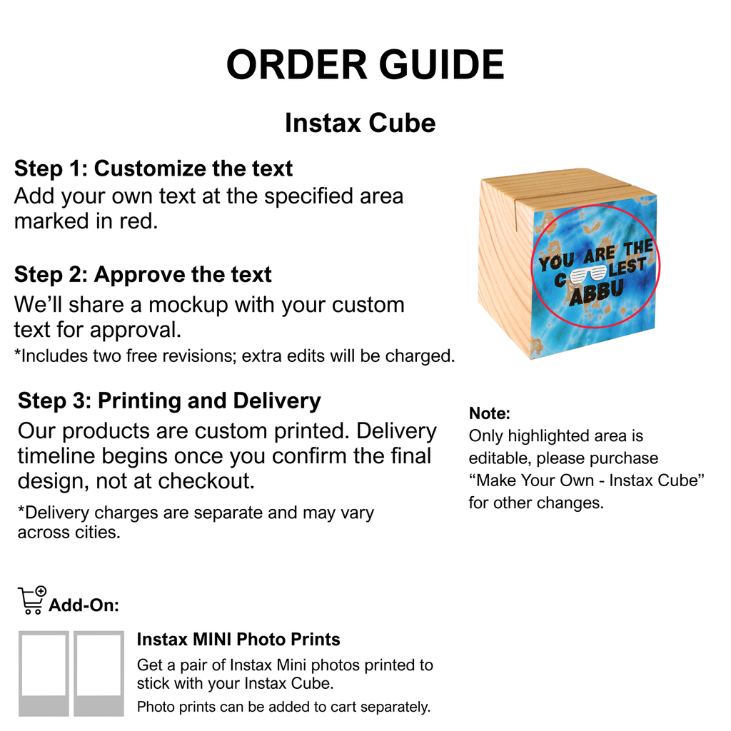 Tie Dye Blue - Instax Cube