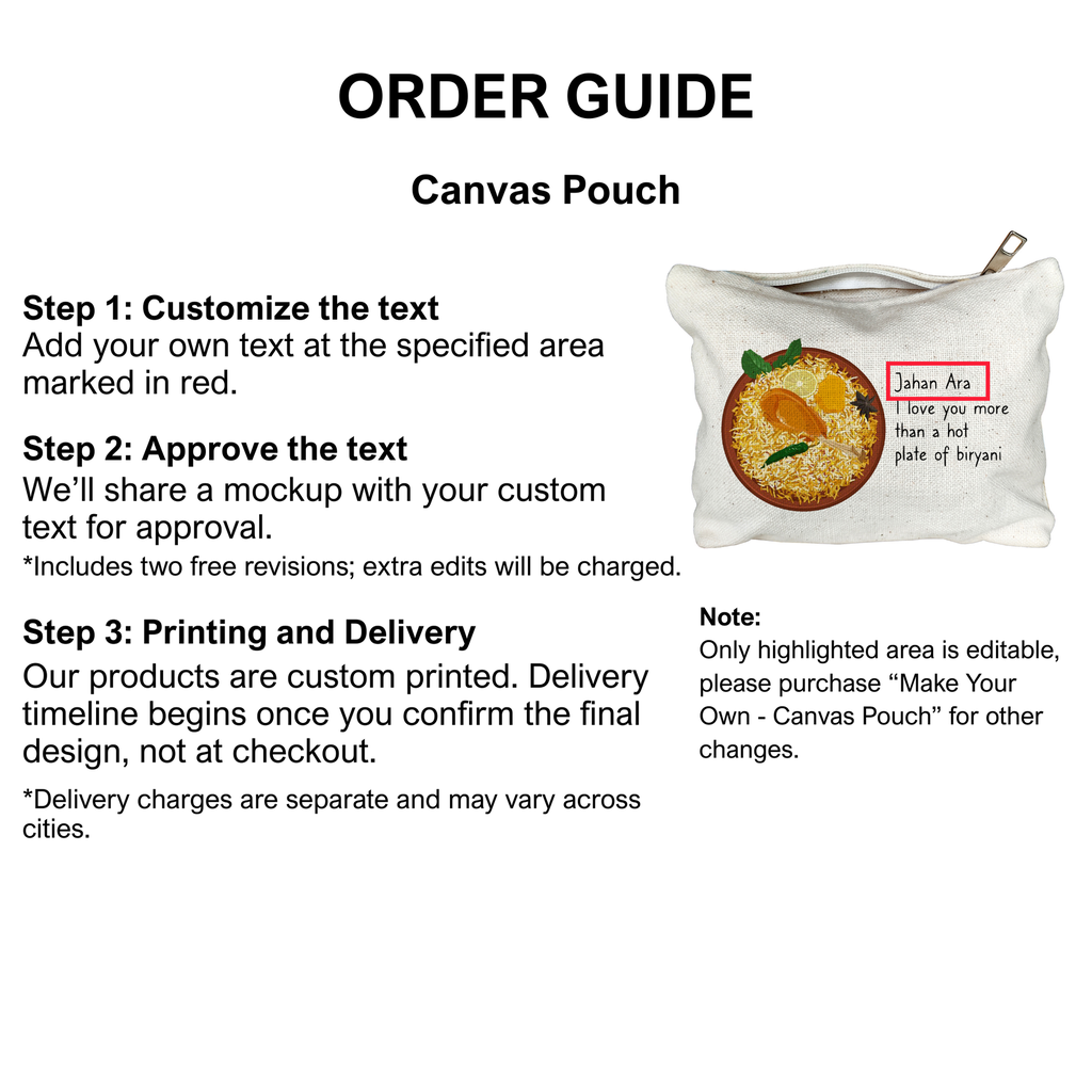 Biryani - Canvas Pouch