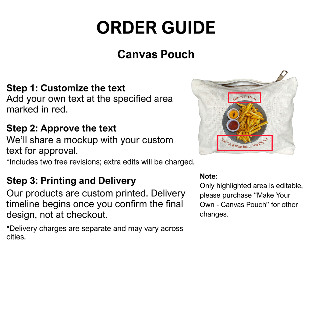 Fries - Canvas Pouch