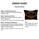 Mughal Black - Canvas Pouch