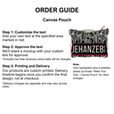 Skyline B&W - Canvas Pouch