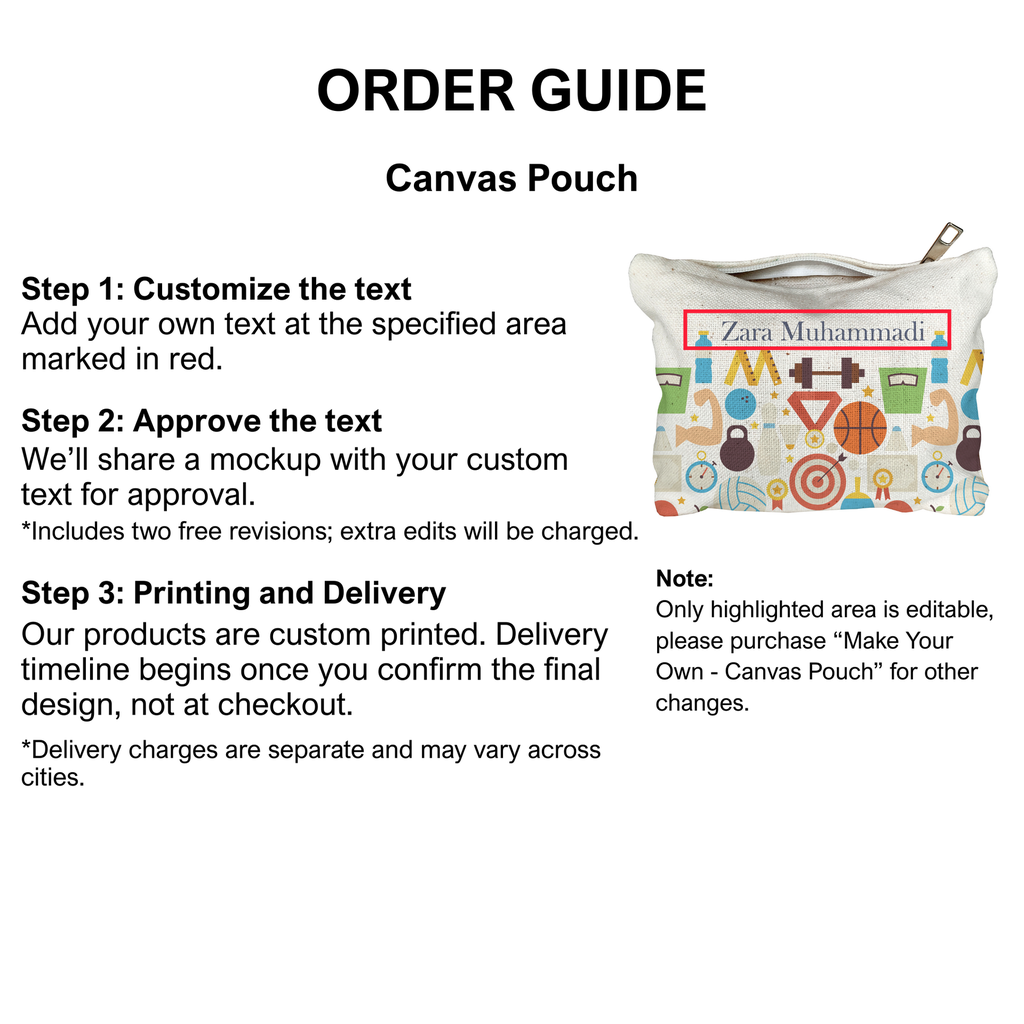 Sports - Canvas Pouch