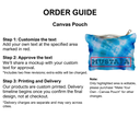 Tie Dye Blue - Canvas Pouch