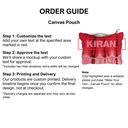 Tie Dye Red - Canvas Pouch