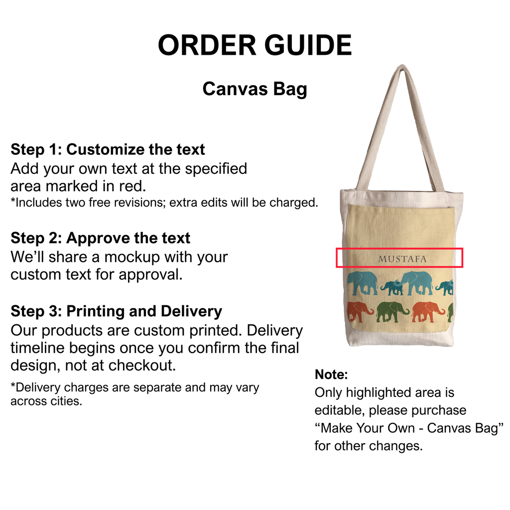 Elephant - Canvas Bag