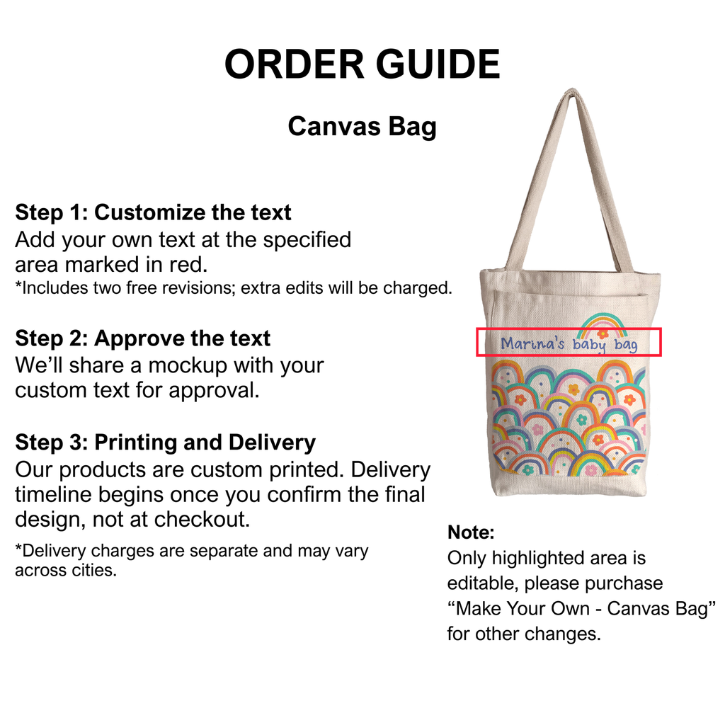 Pastel Rainbow - Canvas Bag