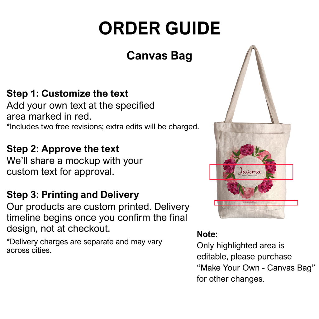 Pink Peonies - Canvas Bag