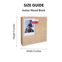 Inlay Text - Instax Wood Block