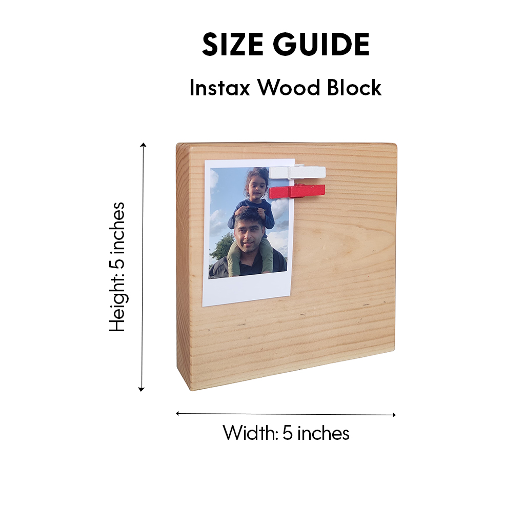 Tie Dye Multi - Instax Wood Block