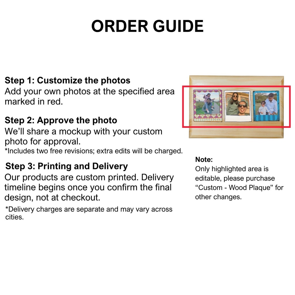 Instax - Wood Plaque