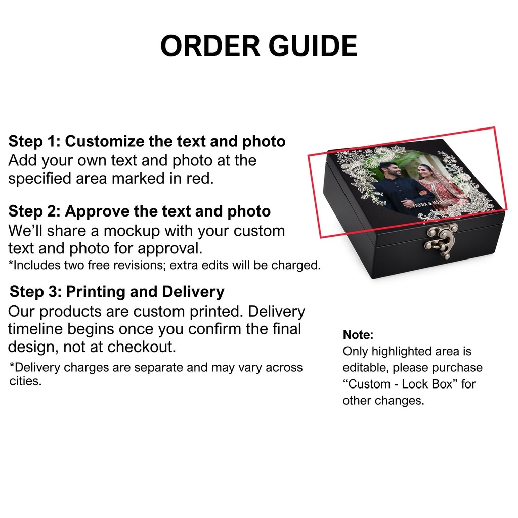 Lace Photo - Lock Box