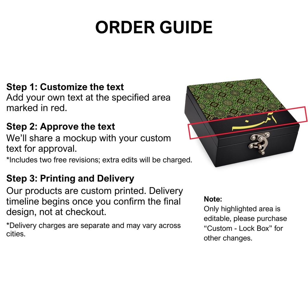 Textile Green - Lock Box
