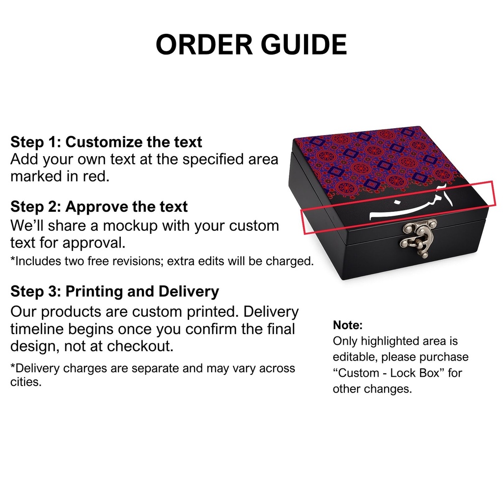 Textile Pink - Lock Box