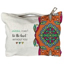 Orange Mandala - Canvas Pouch