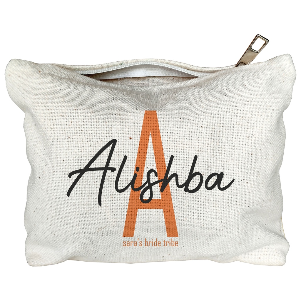 Your Initials 1 - Canvas Pouch