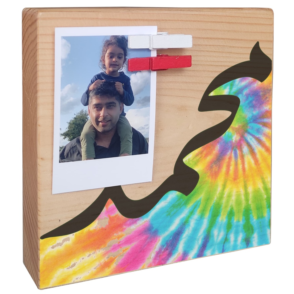Tie Dye Multi - Instax Wood Block