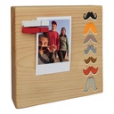Moustache - Instax Wood Block