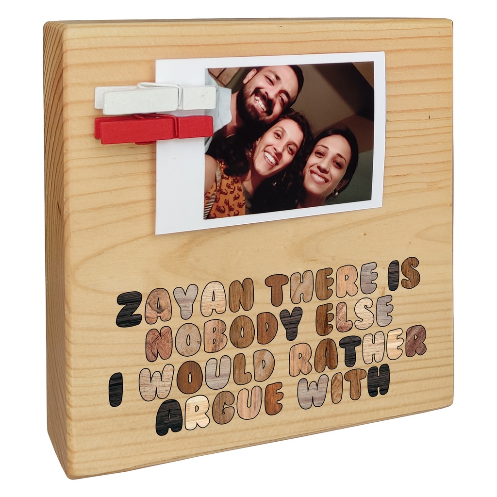 Inlay Text - Instax Wood Block