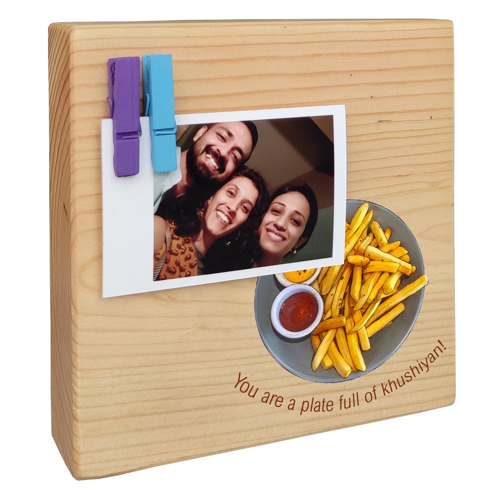 Fries - Instax Wood Block