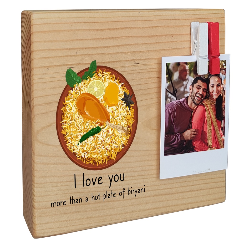 Biryani - Instax Wood Block