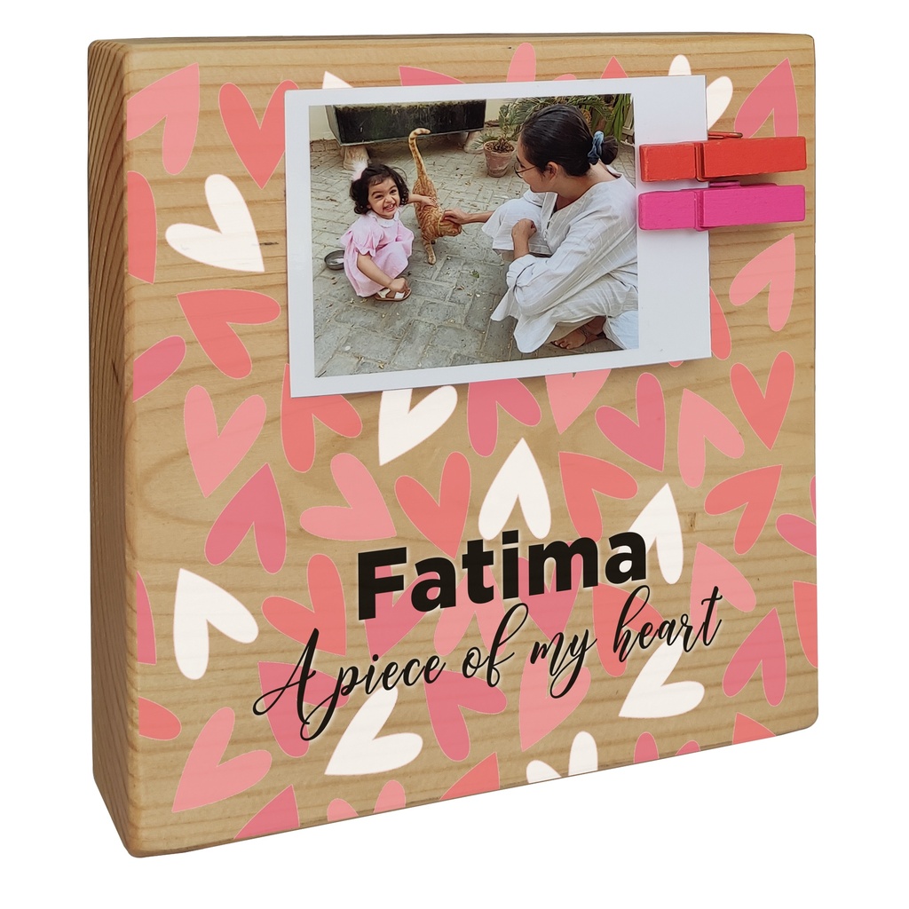 Heart Madness - Instax Wood Block