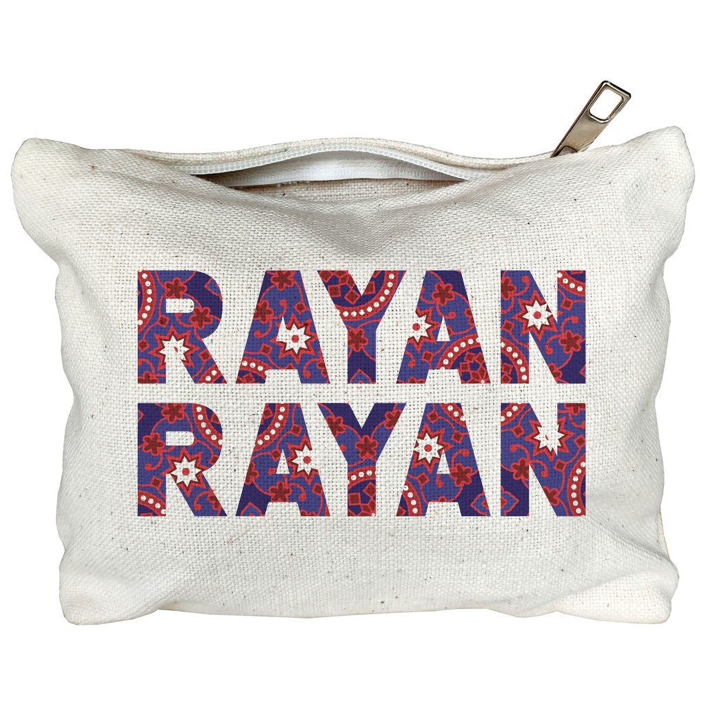 Ajrak English - Canvas Pouch