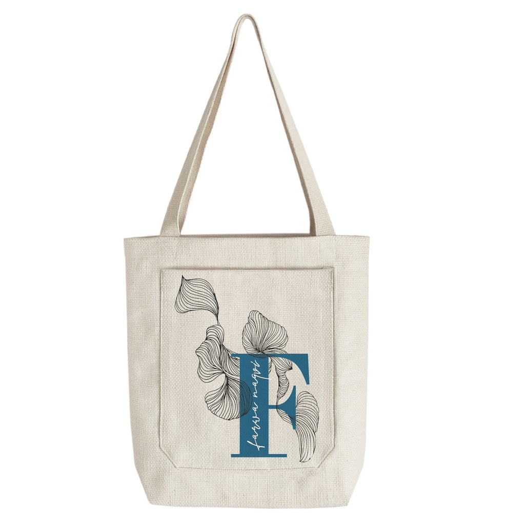 Your Initial 2 - Canvas Bag