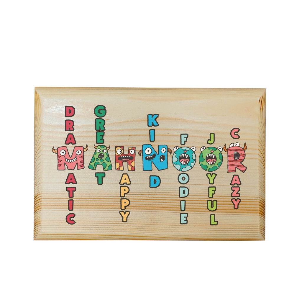 Monster - Wood Plaque