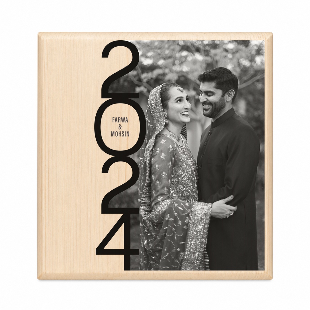 Year - Wood Plaque
