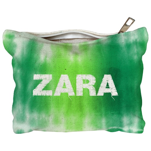 [EC-CNVP-1-TieDyeGreen] Tie Dye Green - Canvas Pouch