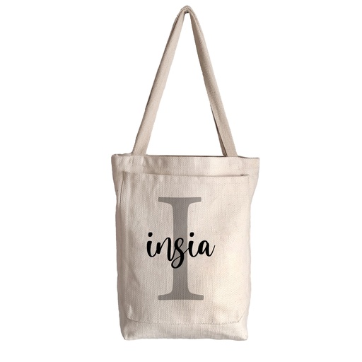 Your Initial 1 - Canvas Bag