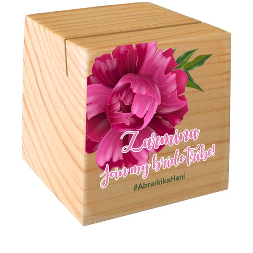 [EC-IC-MagentaPeonies] Magenta Peonies - Instax Cube