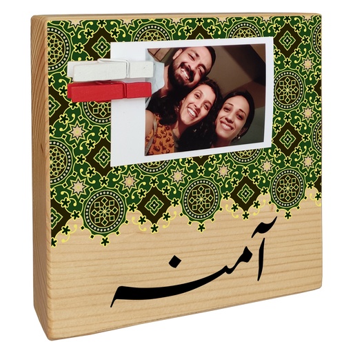 [EC-IWB-TextileGreen]  Textile Green - Instax Wood Block