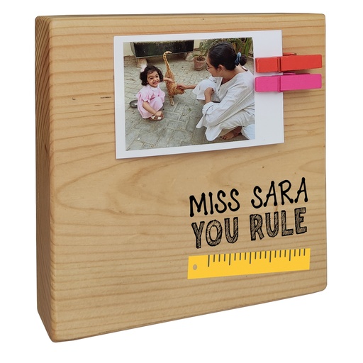 Teacher - Instax Wood Block