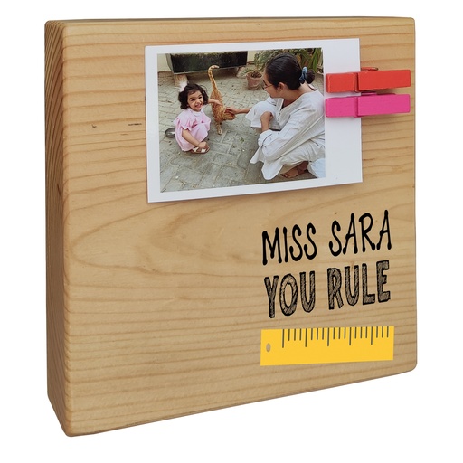Teacher - Instax Wood Block