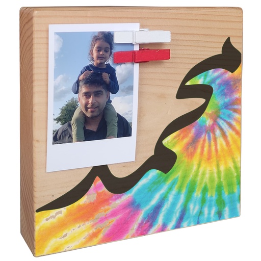 Tie Dye Multi - Instax Wood Block
